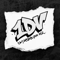 Logo do 1DV num pedaço de papel rasgado